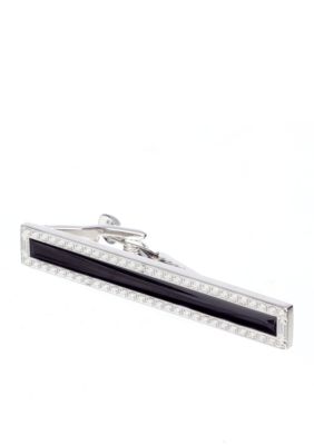 Saddlebred Engraved Lines & Black Tie Clip