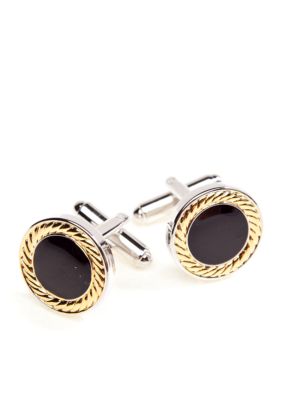 Saddlebred Polished 14 Kt. Gold Cufflinks