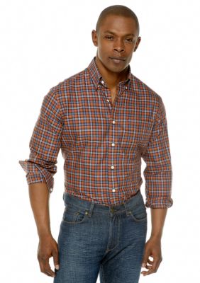 Black Brown 1826 Harry Herringbone Check Shirt