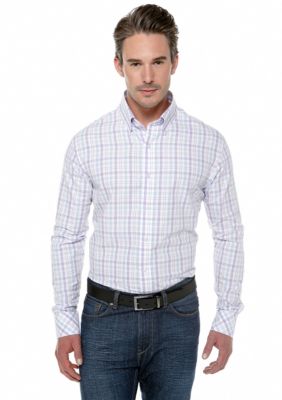 Black Brown 1826 Plaid Multi Purple Shirt