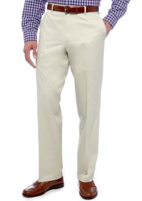 Black Brown 1826 Flat Front Supima Pants
