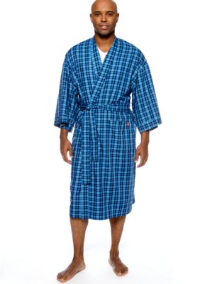 Izod Kimono Plaid Robe