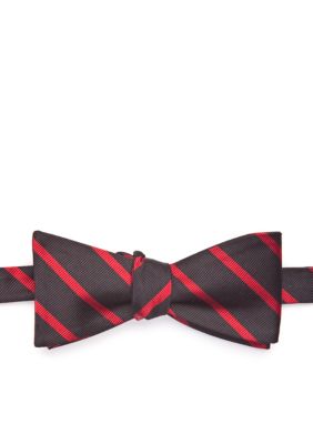 Saddlebred Collegiate Bar Striped Bow Tie