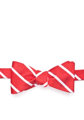 Saddlebred&reg; Collegiate Bar Striped Bow Tie