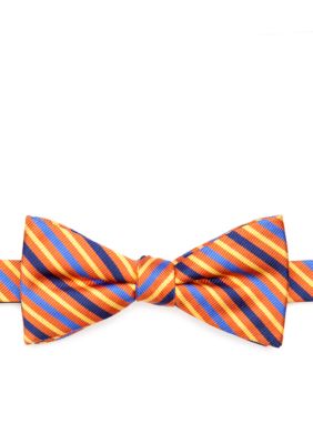 Saddlebred Pre-tied Stripe Bow Tie