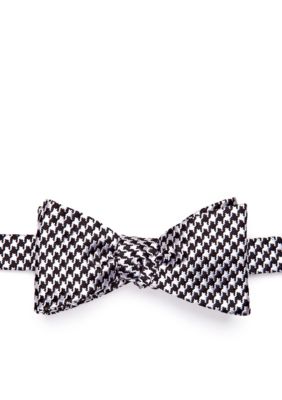 Saddlebred Bear Houndstooth Bow Tie