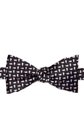 Saddlebred Reversible Pine Stripe Bow Tie