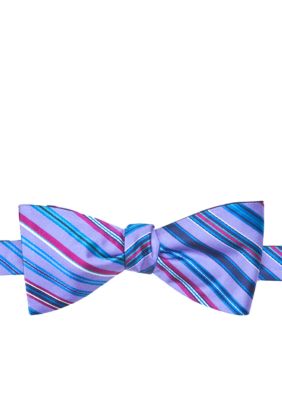 Saddlebred Reversible Stripe Dot Bow Tie