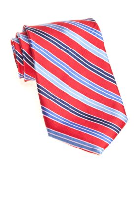 Saddlebred&reg; Big & Tall Multi Stripe Tie