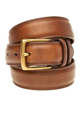 Saddlebred 34mm Brown Leather Double Keeper Belt