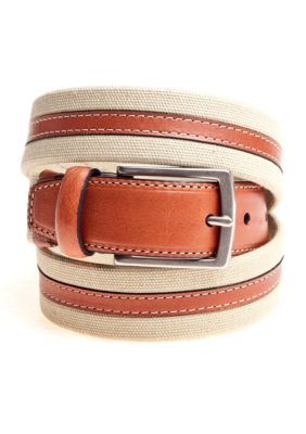 Saddlebred Fabric Leather Center Belt