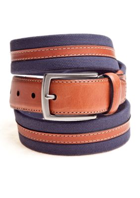 Saddlebred Fabric Leather Center Belt