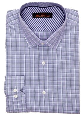 Ben Sherman Slim Fit Plaid Dress Shirt