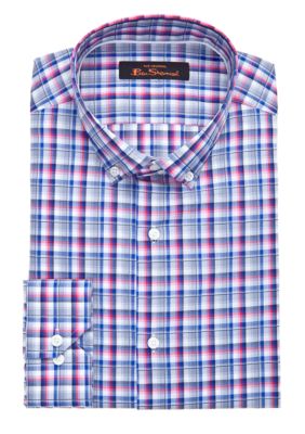 Ben Sherman Slim Fit Kings Check Dress Shirt