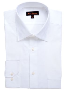 Ben Sherman White Tonal Dress Shirt
