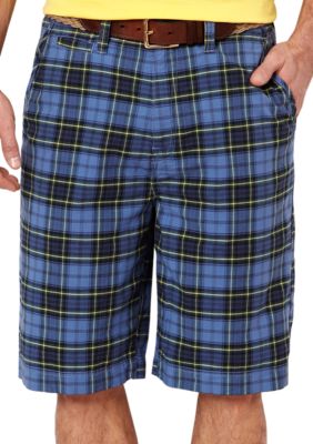 Nautica Jeans Company Plaid Flat Front Shorts