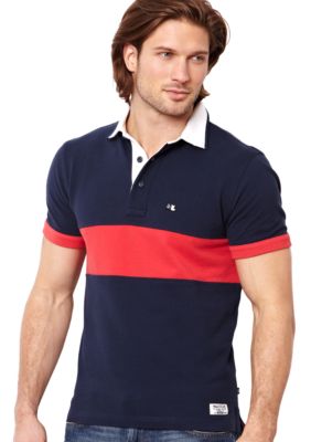 Nautica Jeans Company Pieced Polo Knit