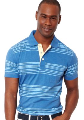 Nautica Jeans Company Printed Stripe Polo Knit