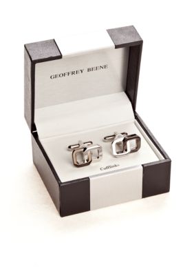 Geoffrey Beene Stainless Steel Cuff Links