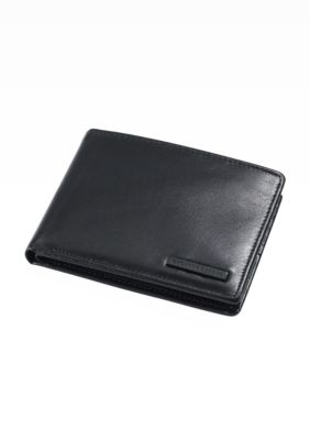 Geoffrey Beene Mead Leather Passcase Billfold Wallet