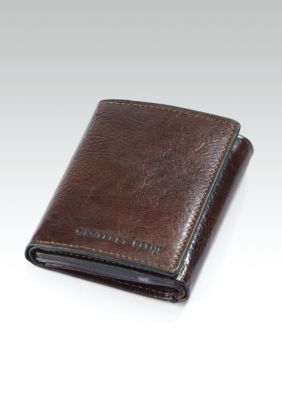 Geoffrey Beene Barrington Leather  Trifold Wallet