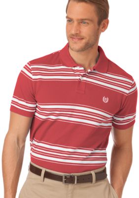 Chaps Everett Custom Fit Striped Polo
