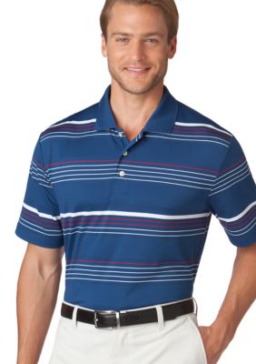 Chaps Performance Coastal Stripe Polo