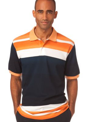 Chaps Ombre Printed Stripe Polo