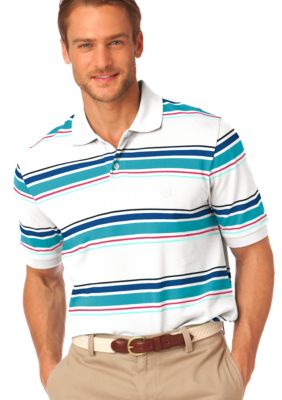 Chaps Big and Tall Island Stripe Polo