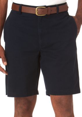 Chaps Solid Basic Flat Front Shorts