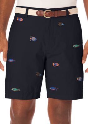 Chaps Embroidered Tropical Fish Short