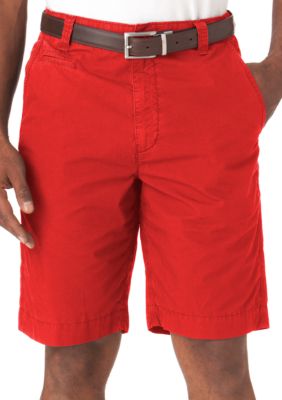Chaps Garment Dyed Flat Front Shorts