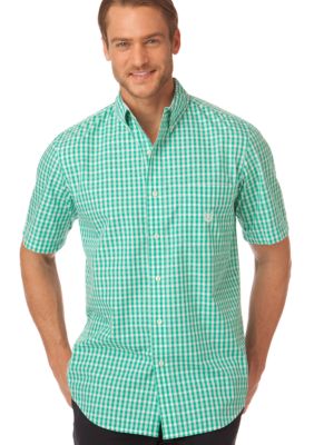 Chaps Big & Tall Summer Moon Gingham Shirt