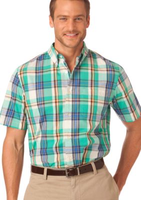Chaps Sundrenched Silver Sands Plaid Shirt