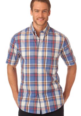 Chaps Sundrenched Silver Sands Plaid Shirt
