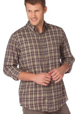 Chaps Big & Tall Mercantile Plaid Twill Shirt