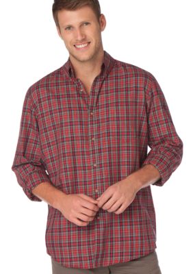 Chaps Big & Tall Mercantile Plaid Twill Shirt