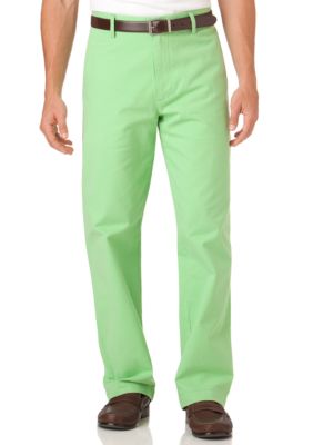 Chaps True American Flat Front Chino Pants