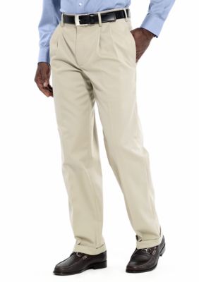 Chaps Wrinkle Free Pleated Twill Pants