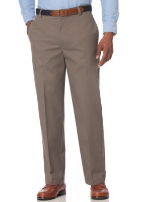 Chaps Classic Belted Flat Front Pants
