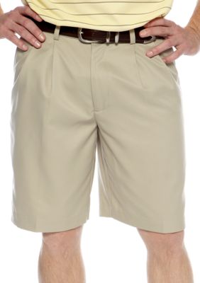 Izod Golf Microfiber Pleated Shorts