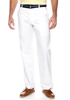 Izod Straight Fit Belted Oxford Pants