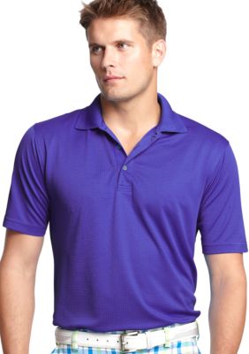 Izod Golf Short Sleeve Fashion Grid Polo