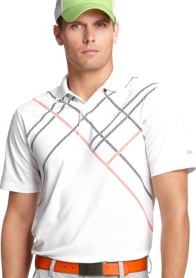 Izod Golf Geometric Stripe Polo