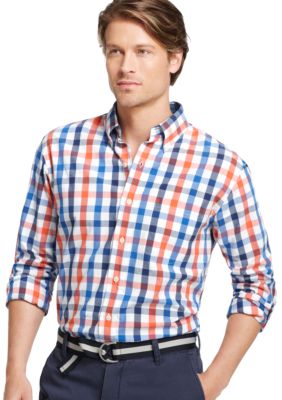 Izod Windowpane Woven Shirt