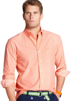 Izod Stripe 1-Pocket Essential Woven Shirt