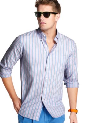 Izod Stripe Saltwater Oxford Shirt