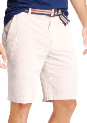 Izod Seersucker Flat Front Shorts
