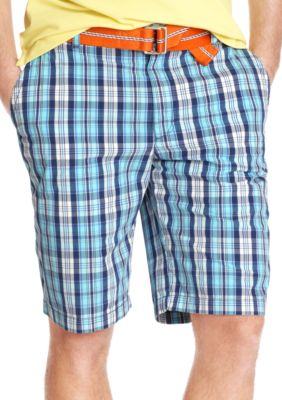 Izod Plaid Poplin Shorts