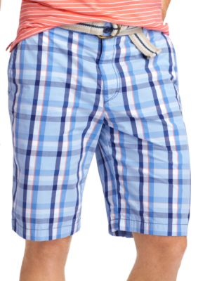 Izod Plaid Poplin Shorts